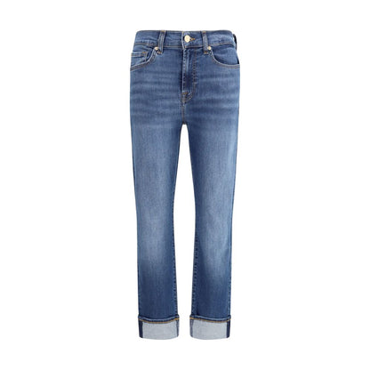 Blue Cotton Relaxed Fit Jeans
