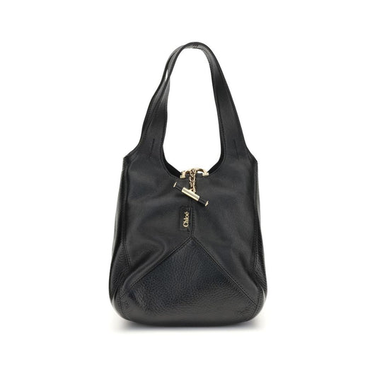 Black Buffalo Leather Shoulder Bag