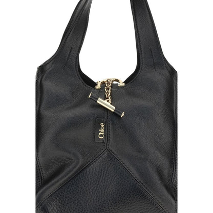 Black Buffalo Leather Shoulder Bag