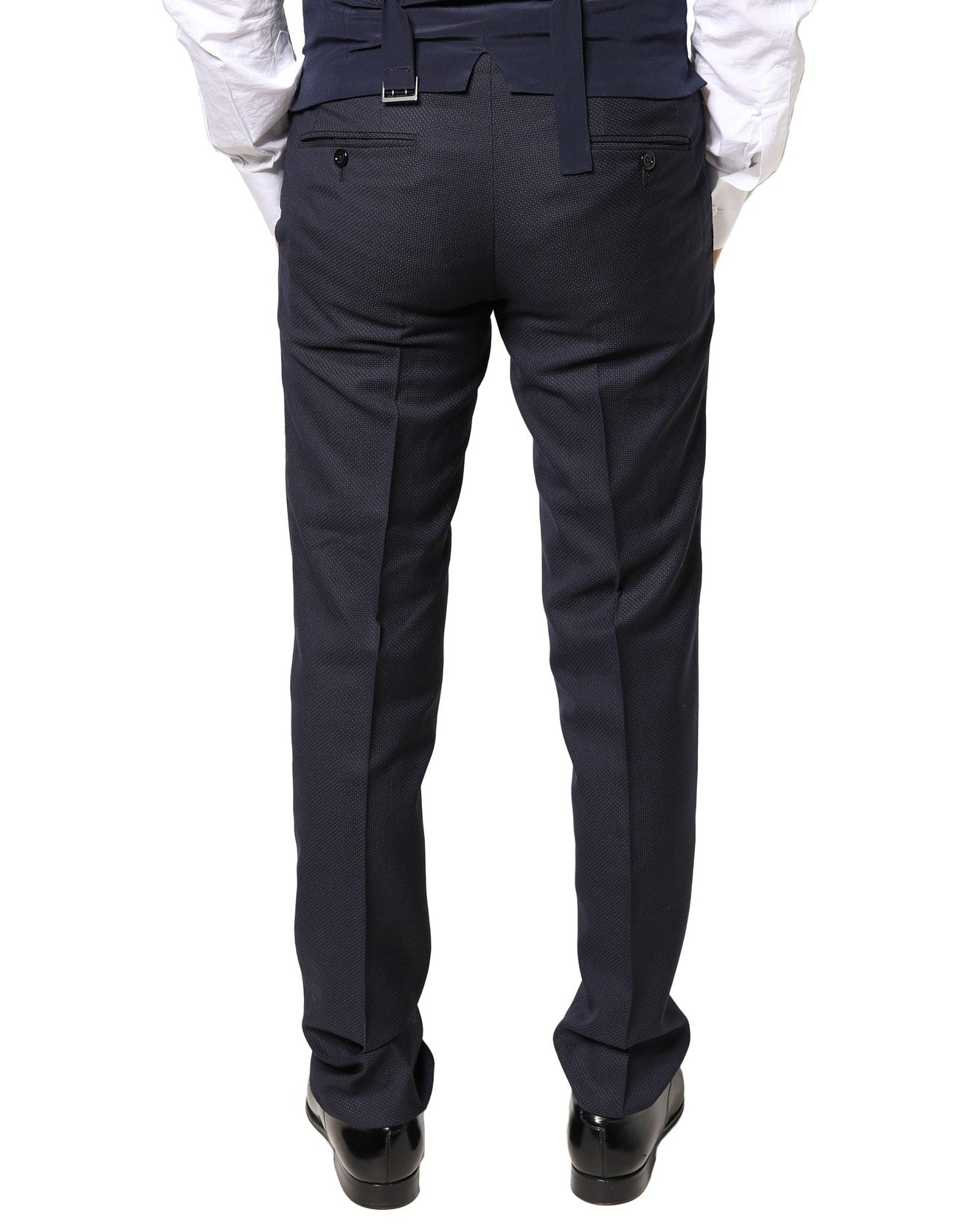 Gray Wool Formal Dress Men Trousers Pants