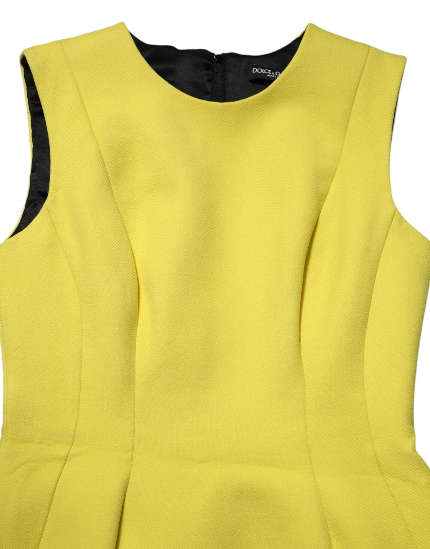Yellow A-line Sheath Sleeveless Mini Dress