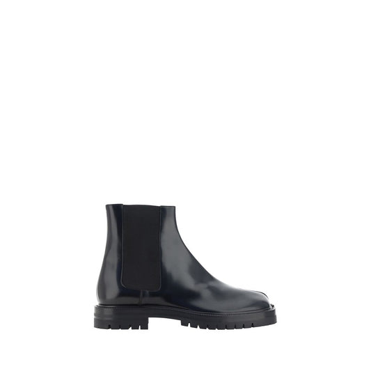 Black Calf Leather Bos Taurus Chelsea Boots