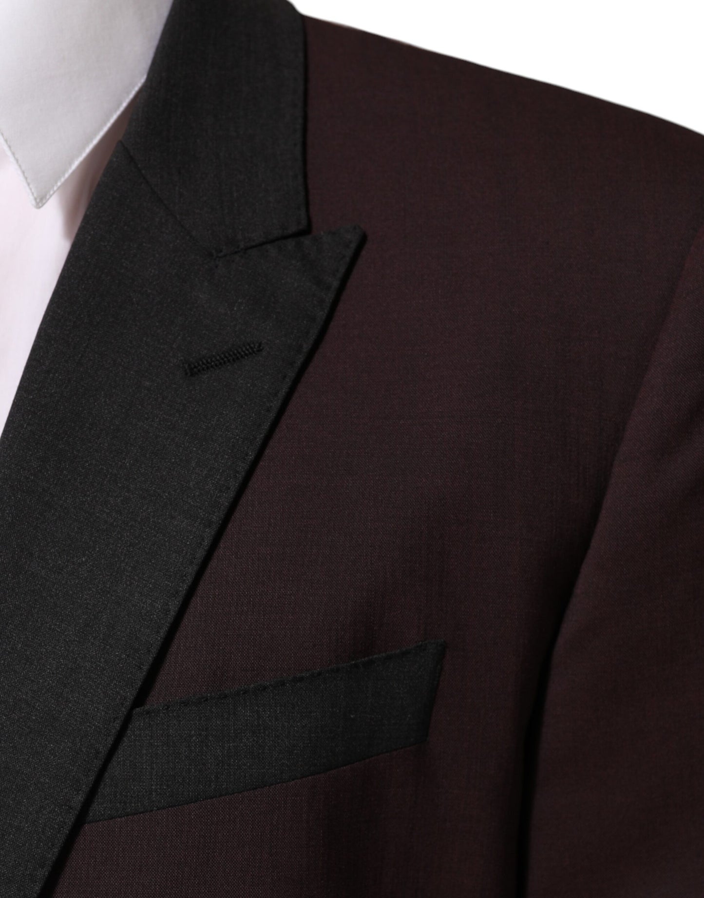 Maroon Wool 2 Buttons Suit Jacket Blazer
