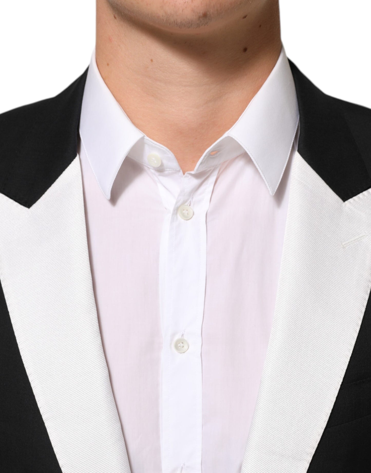 Black White MARTINI 1 Button Men Suit Blazer