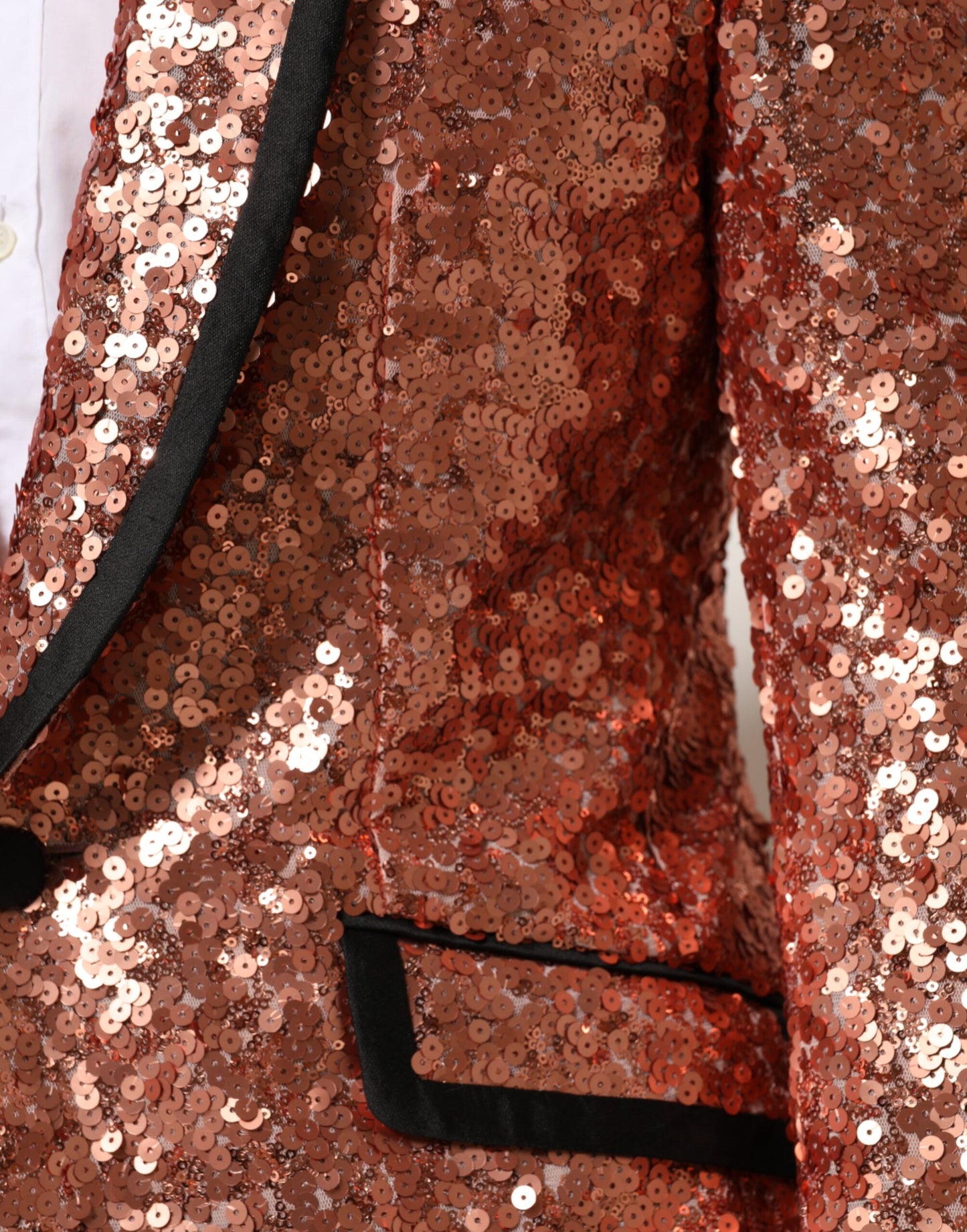 Pink Sequin SICILIA 1 Button Men Suit Blazer