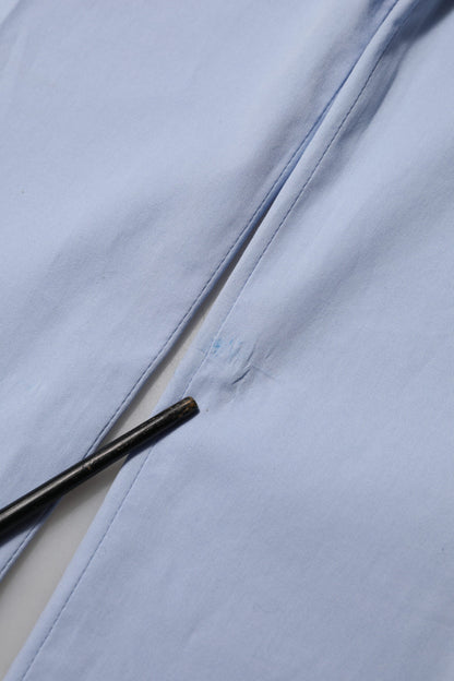 Light Blue Cotton Stretch Tapered Men Trouser Pants