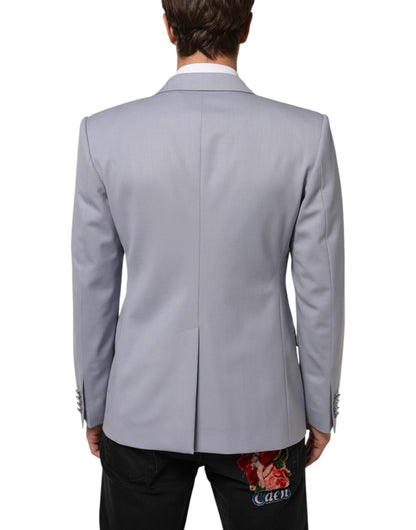 Gray Wool SICILIA 2 Buttons Men Suit Blazer