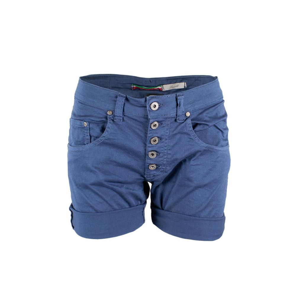 Blue Cotton Shorts