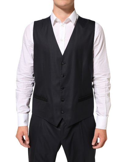 Black MARTINI 2 Buttons Suit 3 Piece Suit