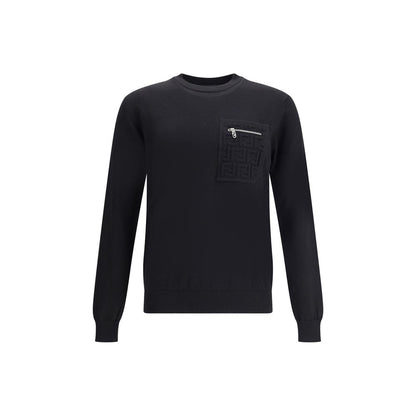 Black Fleece Wool Sweatshirt
