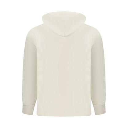 Beige Cotton Men's Hoodie
