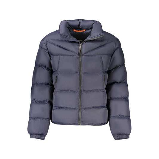 Blu Poliammide Men's Jacket