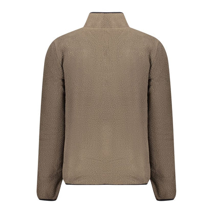 Marrone Polyester Men Sweatshirt