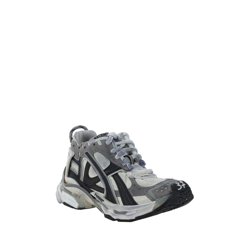 Multicolor Rubber Athletic Sneakers