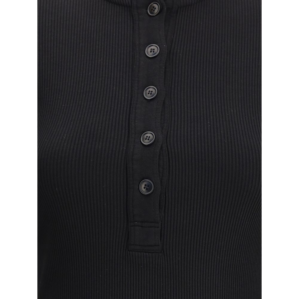 Black Cotton Longsleeve Shirt