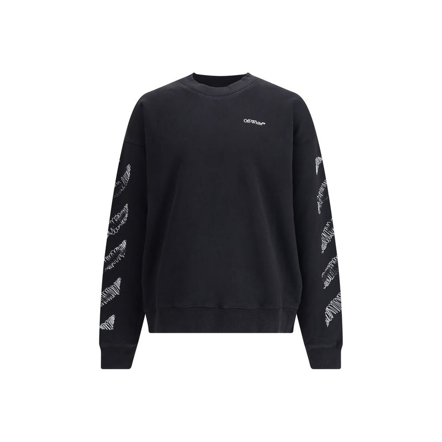 Black Cotton Sweatshirt