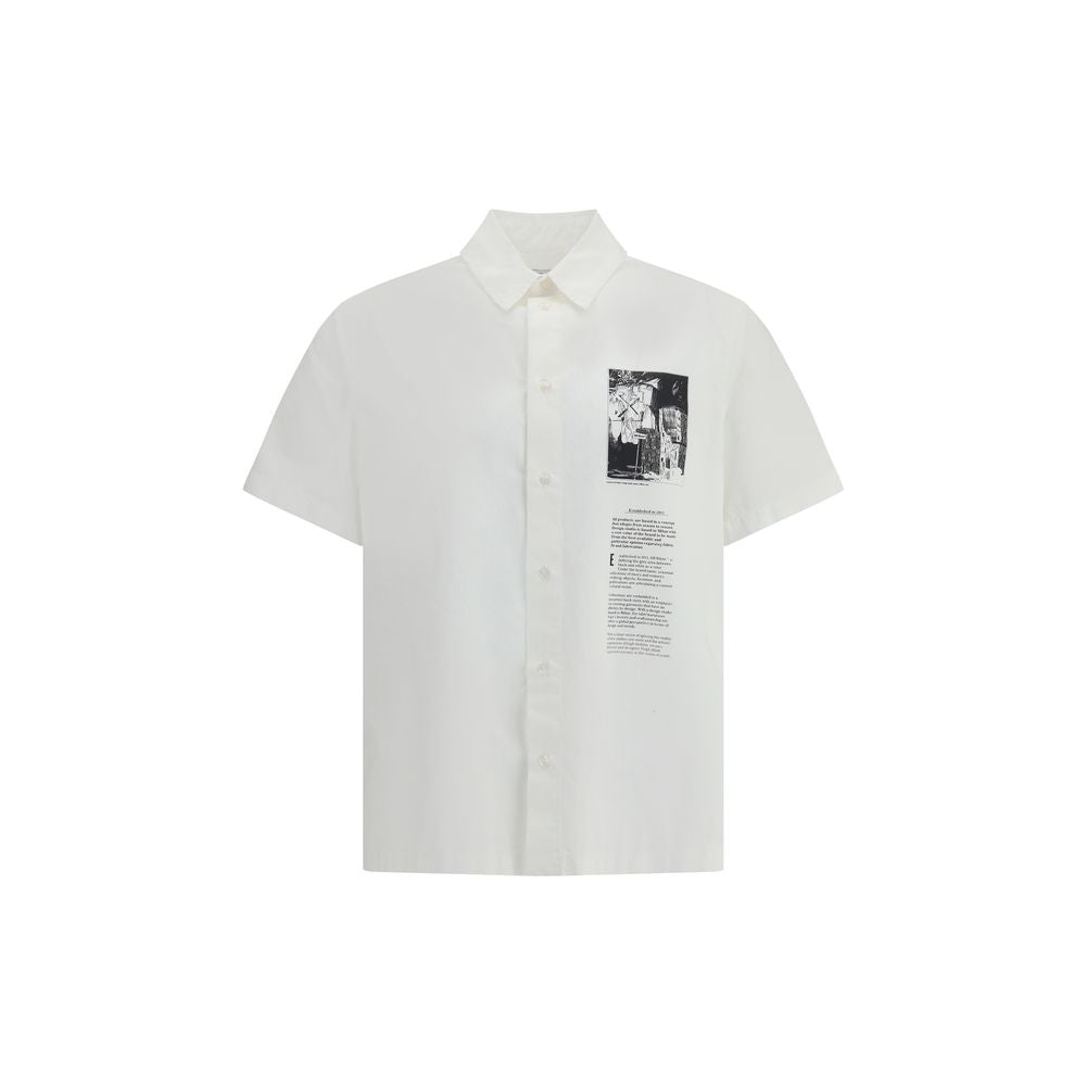 White Cotton Shortsleeve Shirt