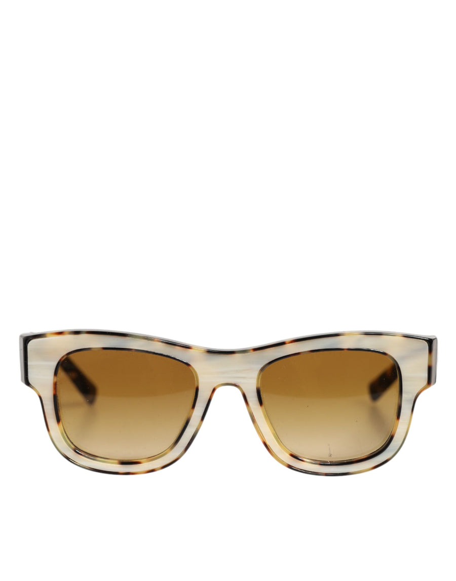 DG4379F White Tortoiseshell Gradient Acetate Shades Sunglasses