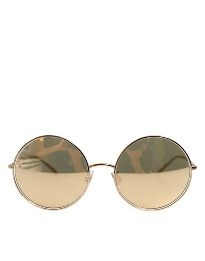 DG2215K Gold Plated Round Lenses Shade Eyewear Sunglasses