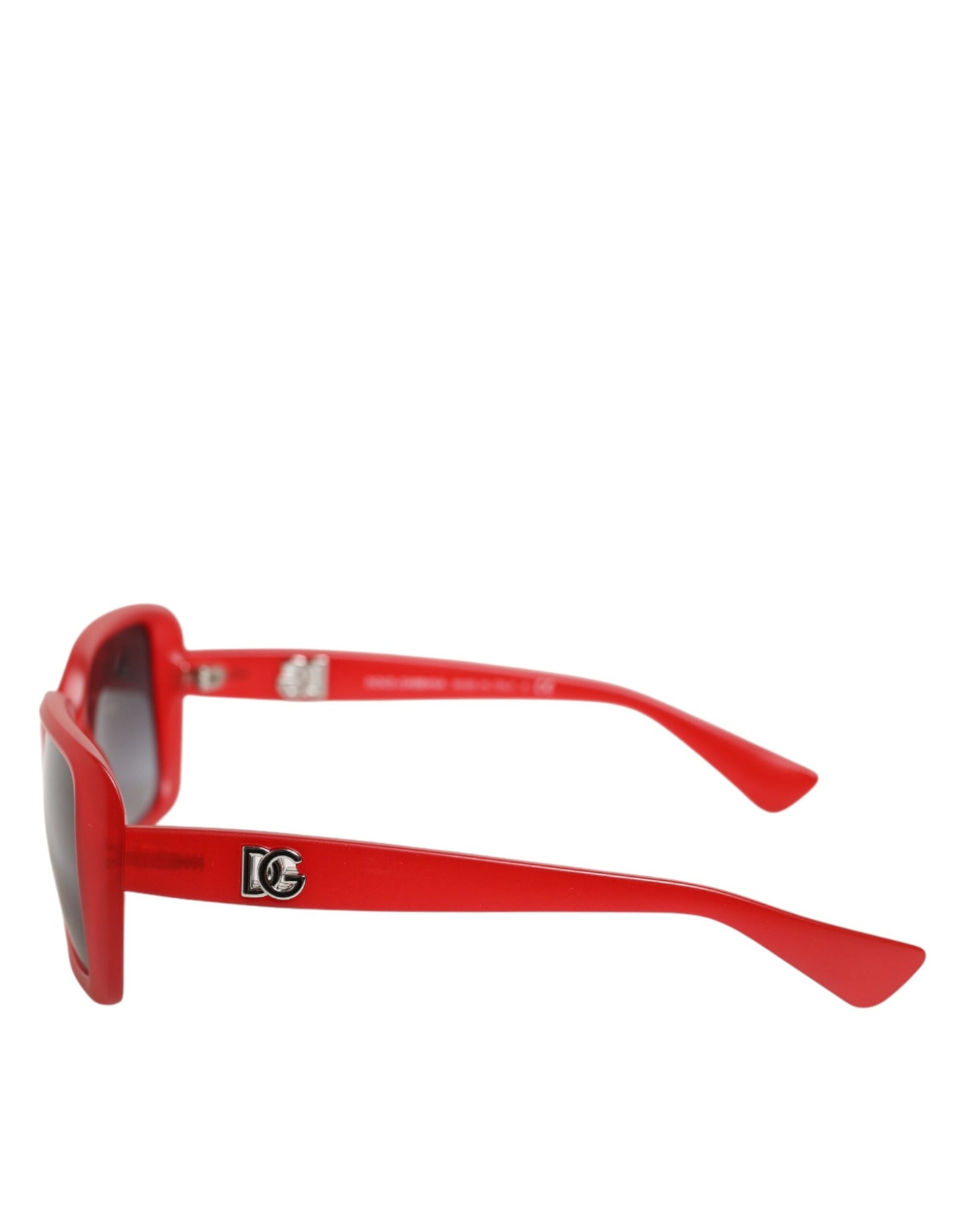 DG6093 Red Rectangular Grey Graduated Lenses Sunglasses