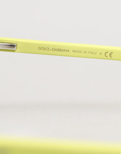 DG4324 Yellow Framed Mirrored Lenses Eyewear Sunglasses