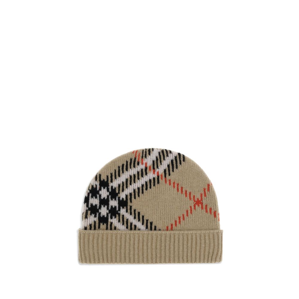 Beige Cashmere Beanie