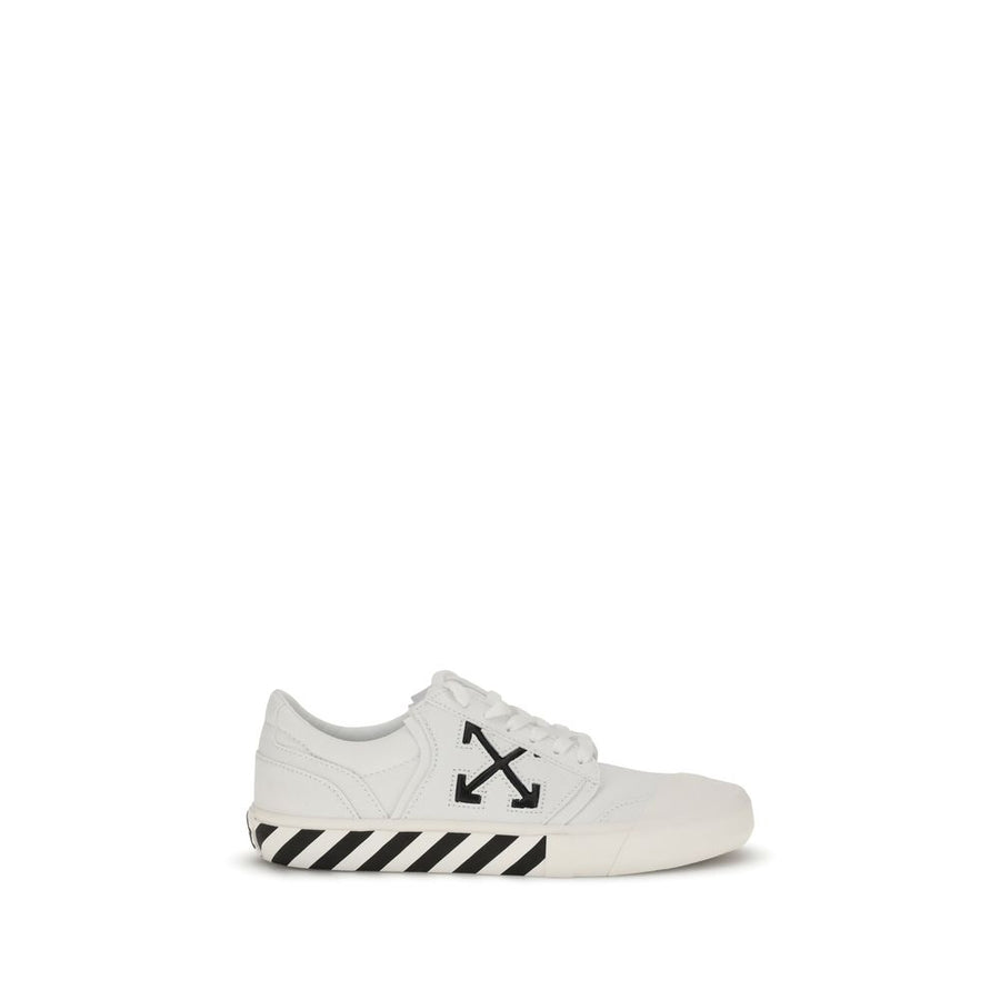 White Calf Leather Bos Taurus Low Top Sneakers