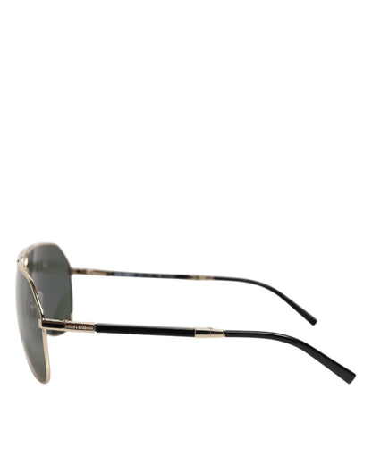 DG2106K Black Gold Plated Polarized MetalFrame Sunglasses