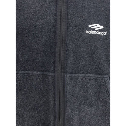 Black Cotton Sweatshirt