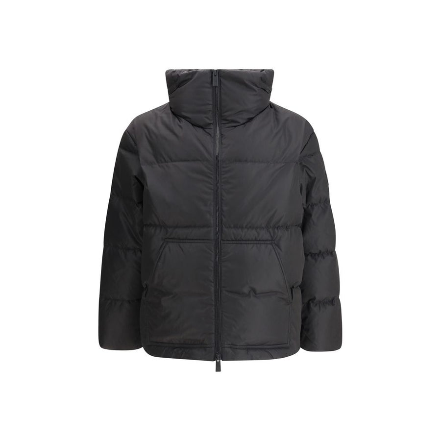 Black Polyamide Full-Length Jacket