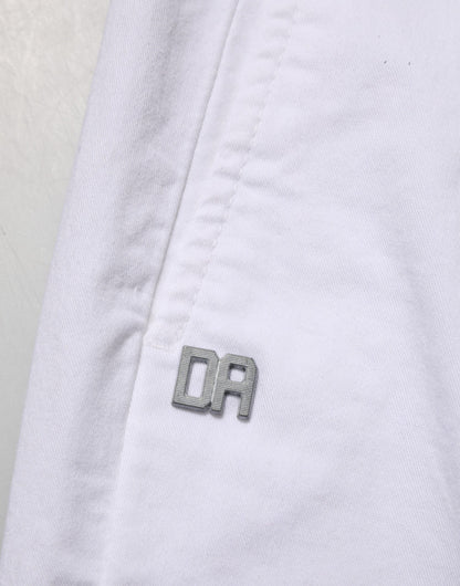 White Cotton Stretch Slim Fit Denim Jeans