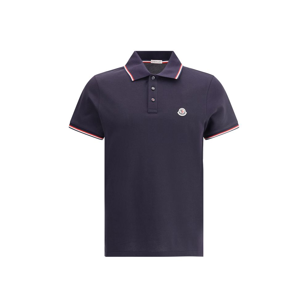 Blue Cotton Polo Shirt