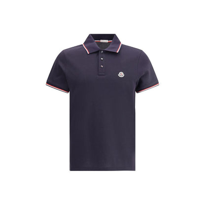 Blue Cotton Polo Shirt