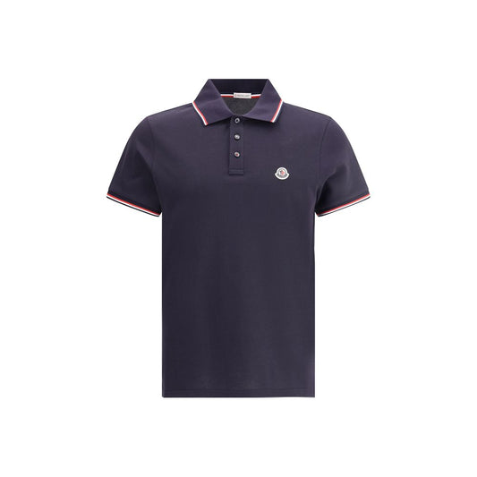 Blue Cotton Polo Shirt