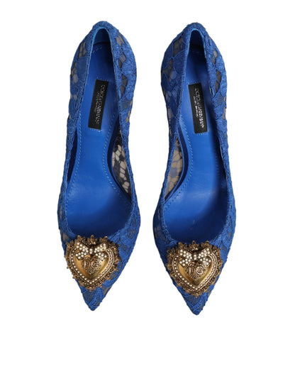 Blue Taormina Lace DEVOTION Pumps Shoes \