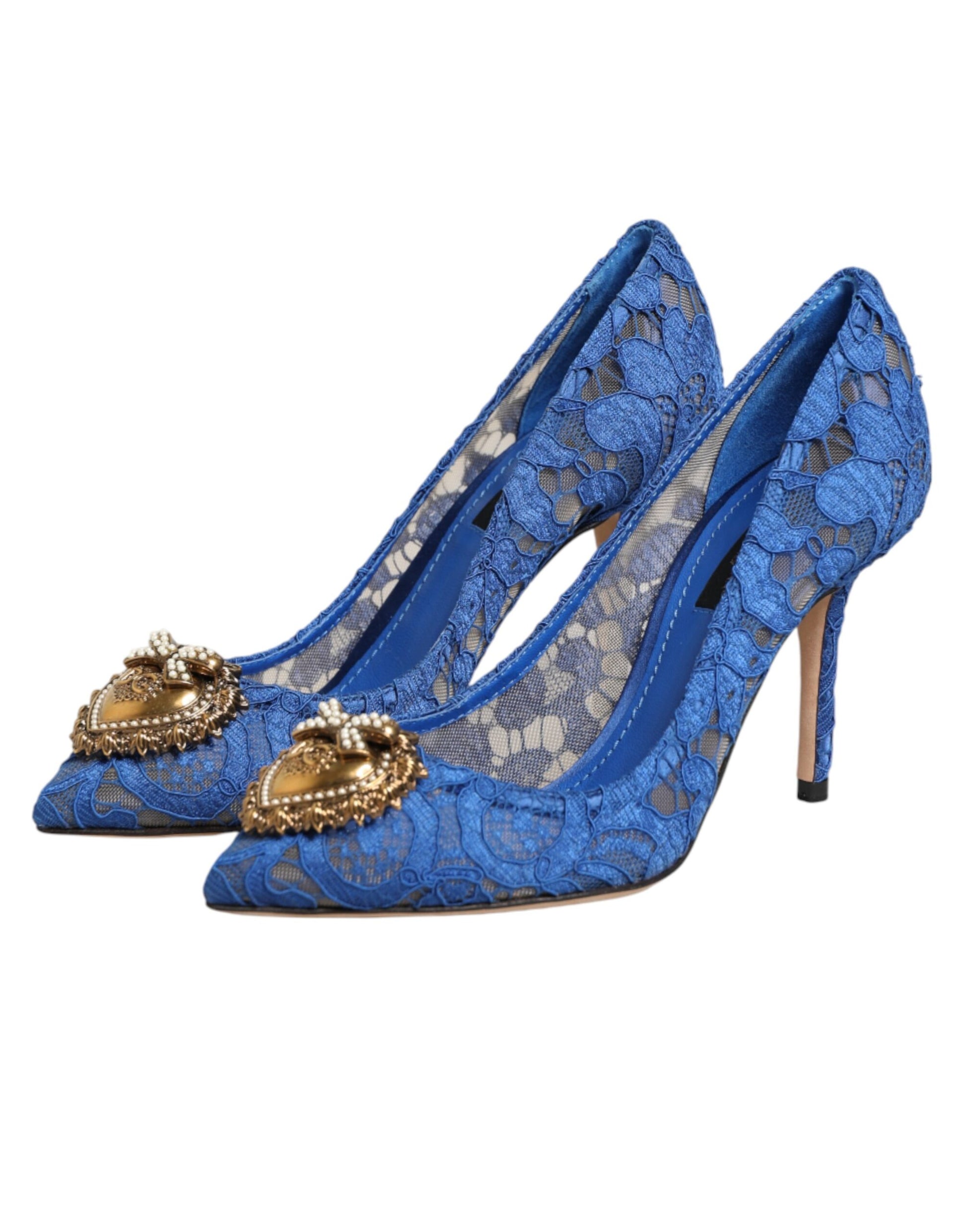 Blue Taormina Lace DEVOTION Pumps Shoes \
