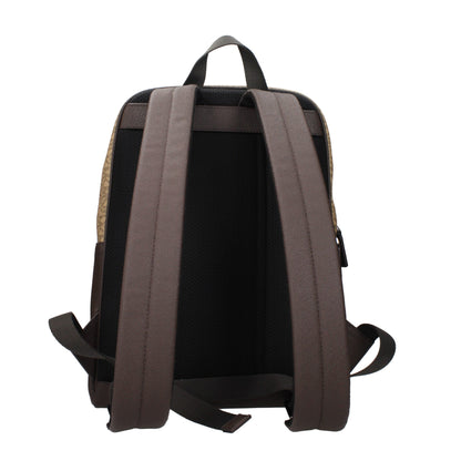 Brown Fabric Backpack