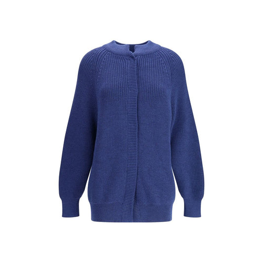 Blue Merino Wool Sweatshirt
