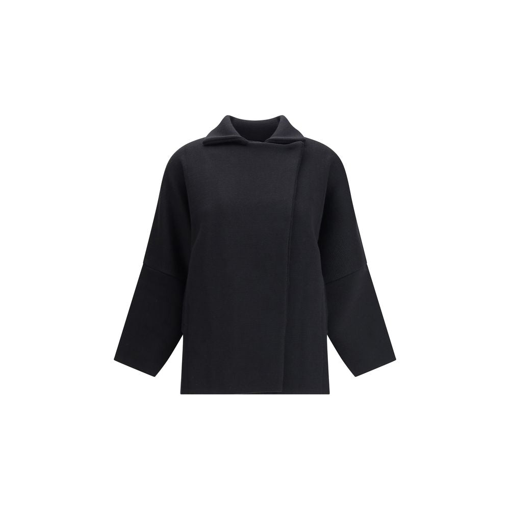 Black Merino Wool Coat