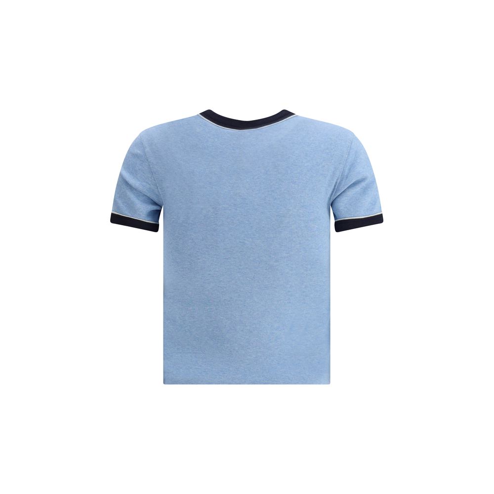 Light Blue Cotton Sleeveles T-Shirt