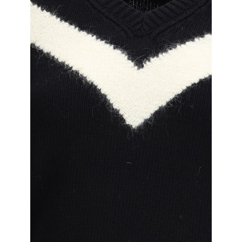 Black Fleece Wool Sweatshirt