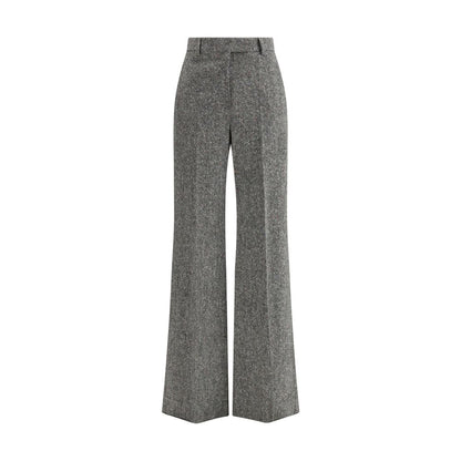 Gray Wool Casual Pants