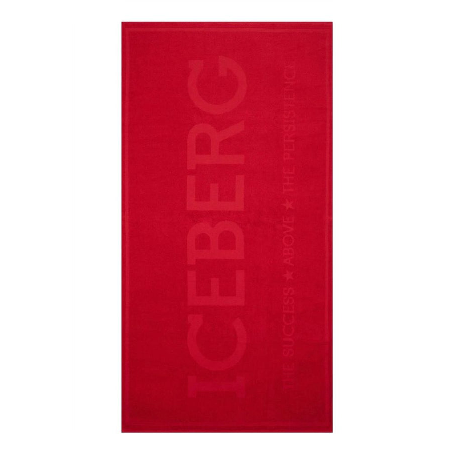 Red Cotton Men's Beach Towel