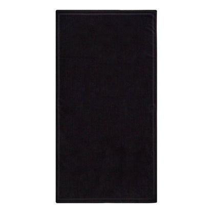 "Black Cotton Men Beach Towel"