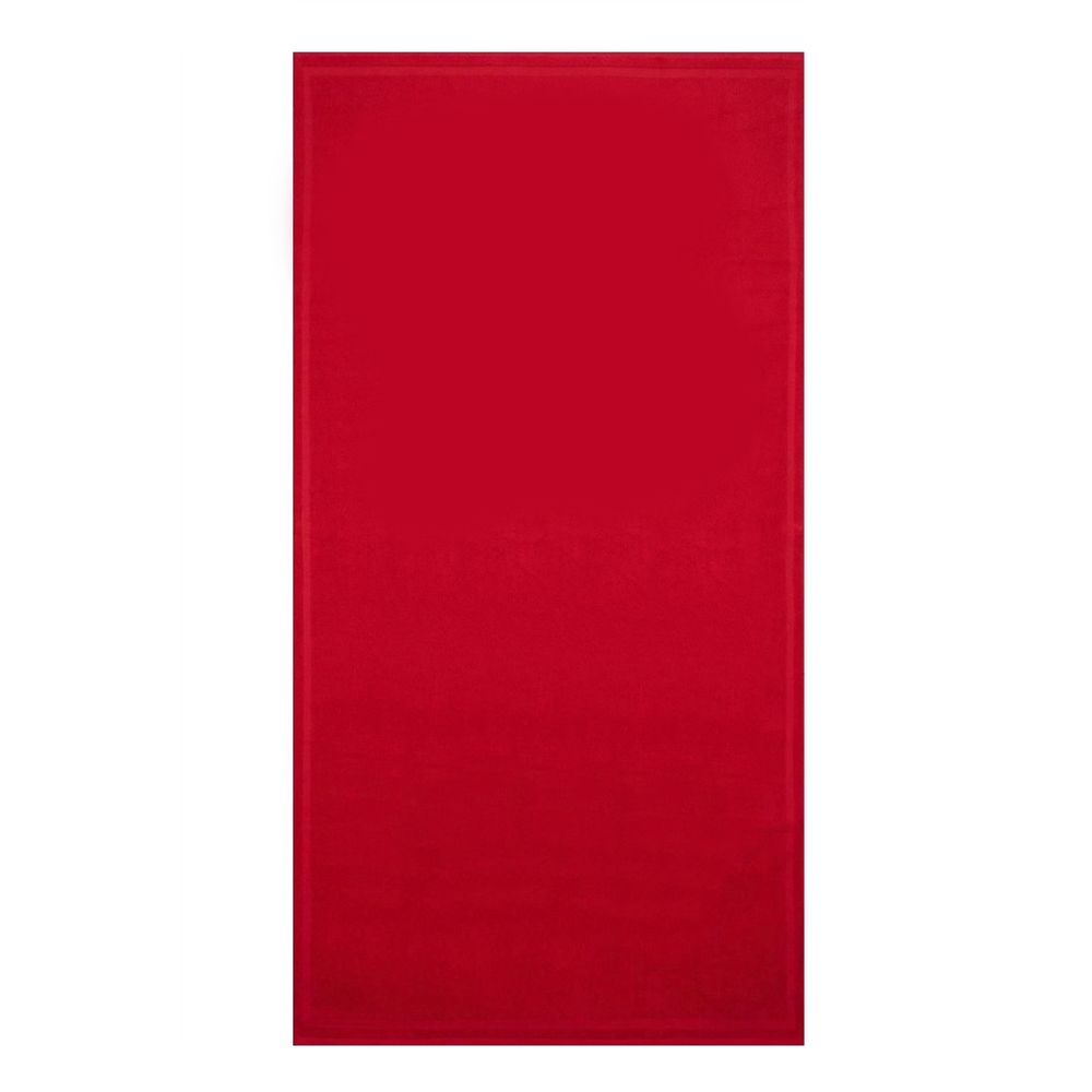 Red Cotton Men's Beach Towel