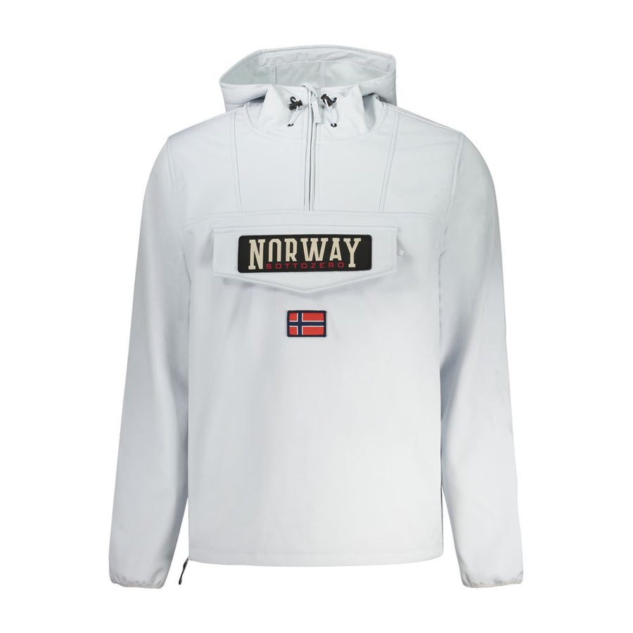 Grigio Polyester Men's Jacket