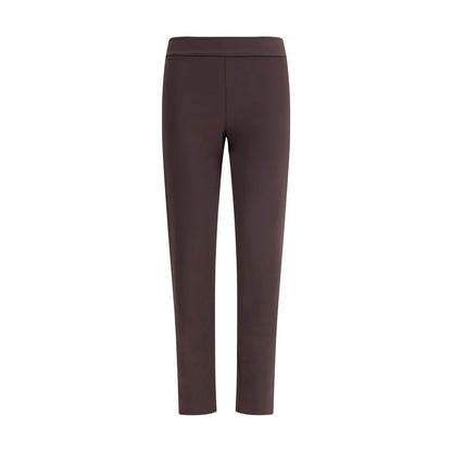 Brown Polyamide Casual Pants