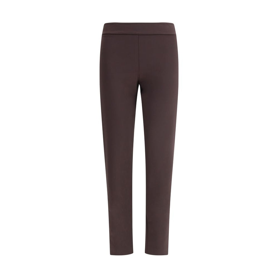 Brown Polyamide Casual Pants