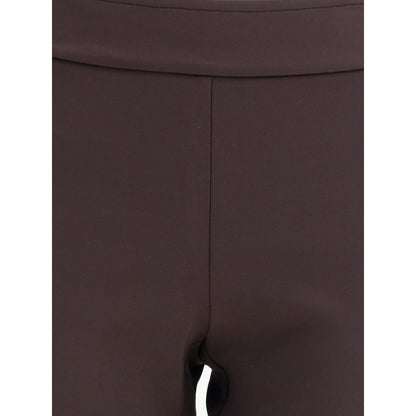 Brown Polyamide Casual Pants