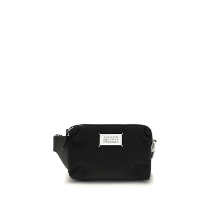 Black Fabric Shoulder Bag
